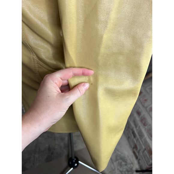 Fingerhut Vegan leather Jacket gun Mustard vintage 1970s - Picture 8 of 15